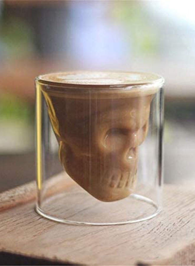 Skull Pattern Shot Cup Clear 250ml - Image 3