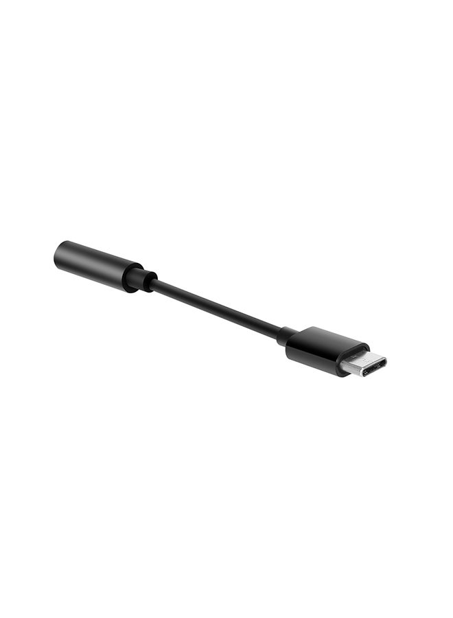 Generic Type-C To 3.5mm Earphone Adapter Black  - Image 3