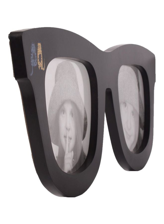 Biggdesign - Cats Printed Glasses Shaped Picture Frame Black 17x50cm - Image 1