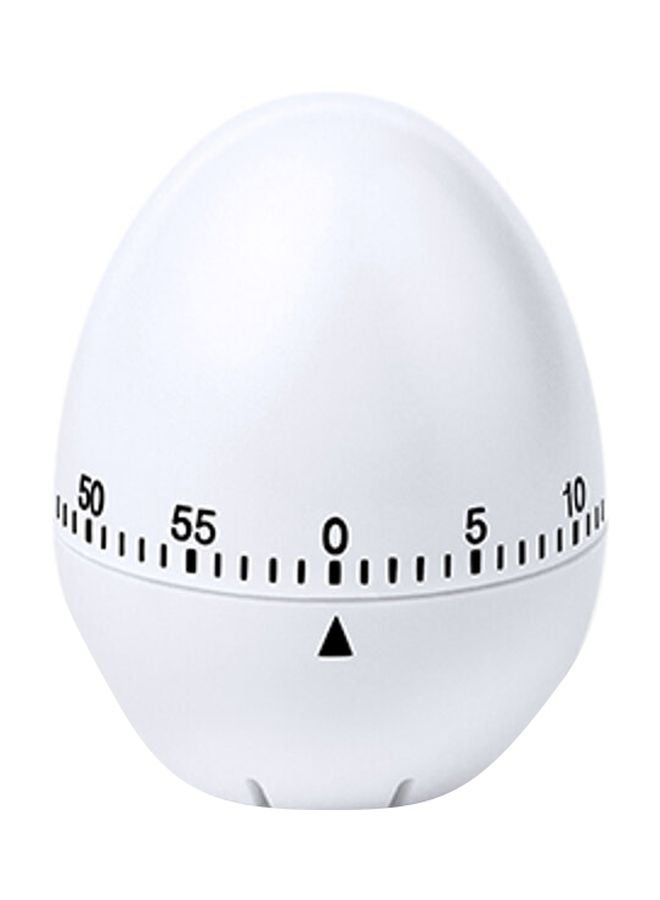 نيكتار مؤقت للمطبخ بشكل بيضة أبيض/ أسود 8x6x6سم