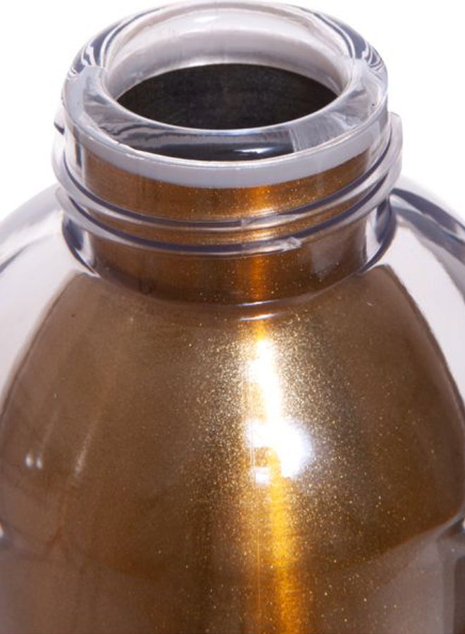 بيج ديزاين زجاجة ماء بطبعة قطط ذهبي/شفاف/أبيض 23x8x8سم - Image 5