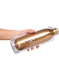 Cats Printed Water Bottle Gold/Clear/White 23x8x8cm - v1598885998/N40055177A_7