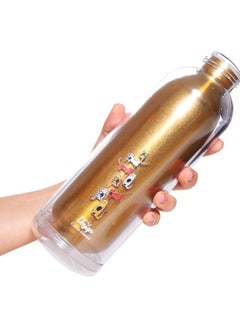 Cats Printed Water Bottle Gold/Clear/White 23x8x8cm - v1598885999/N40055177A_6