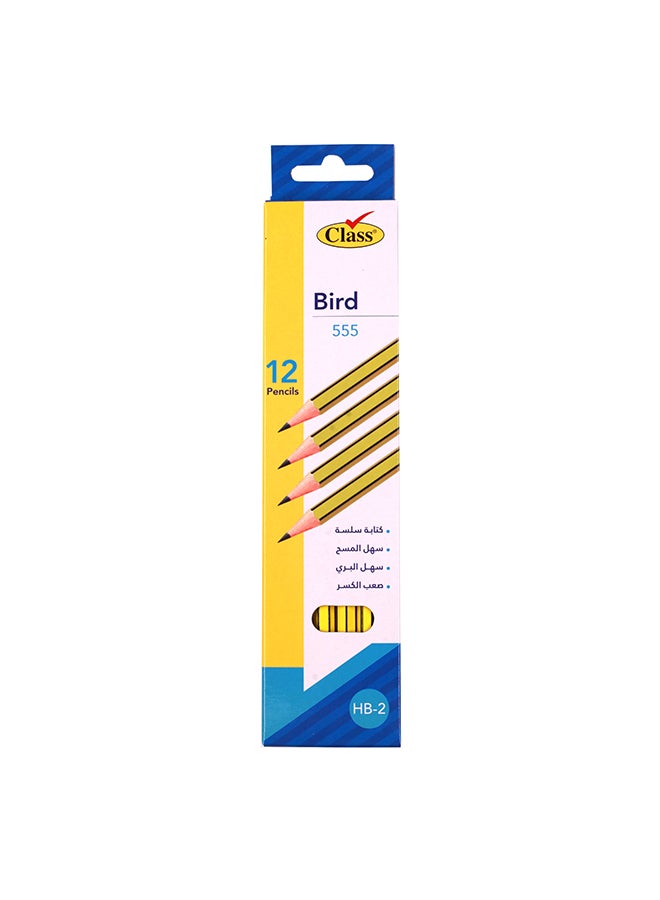 class - Packet Of 12 Pencils- Hb2 Multicolour - Image 1