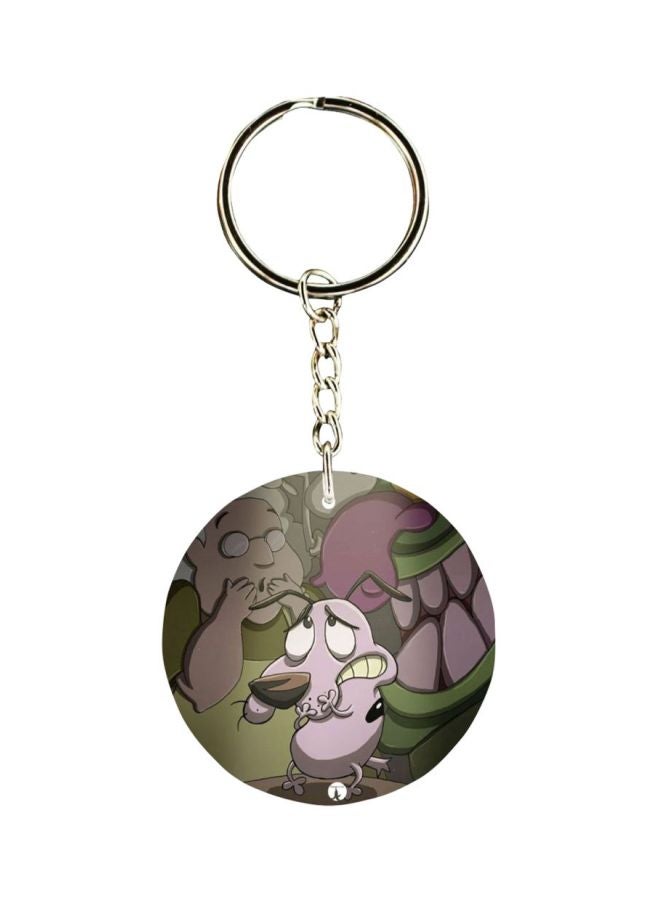 BP Courage The Cowardly Dog Printed Keychain