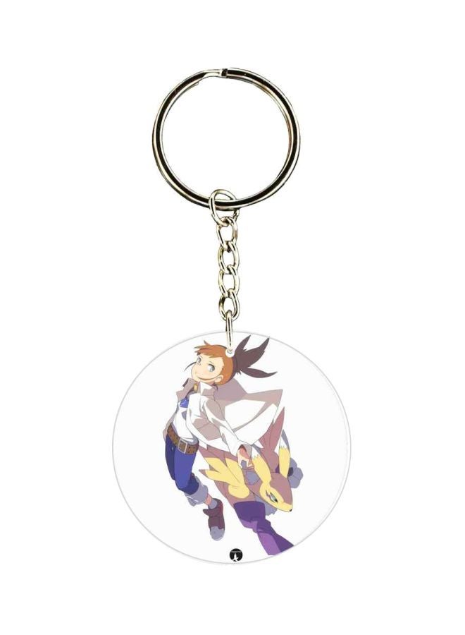 BP Anime Digimon Double Side Printed Keychain