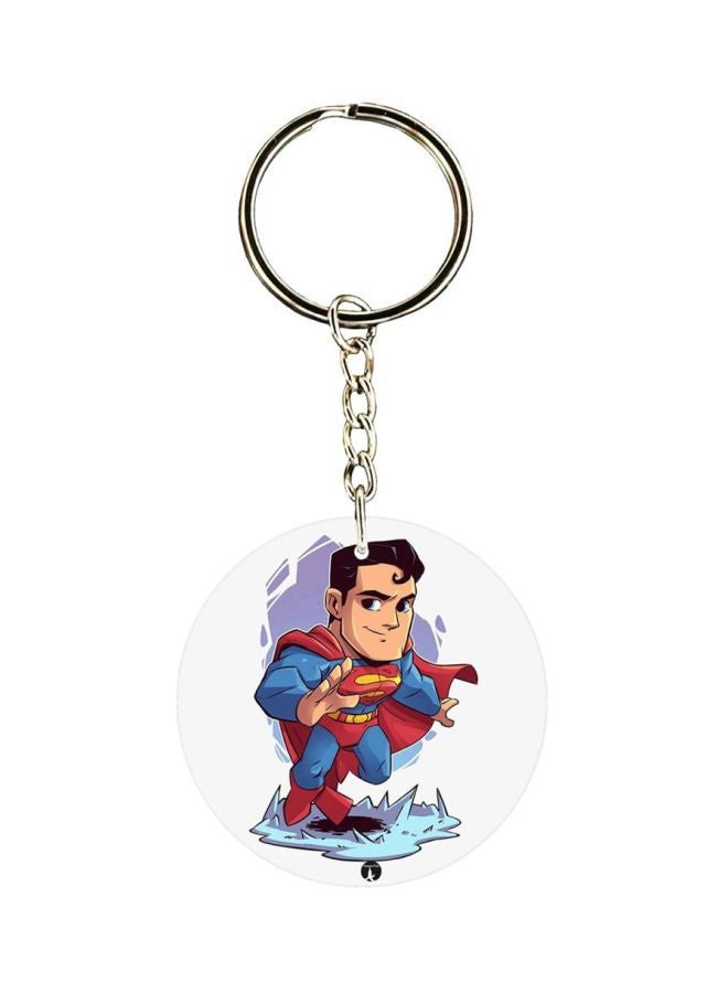 BP Superman Printed Plastic Keychain