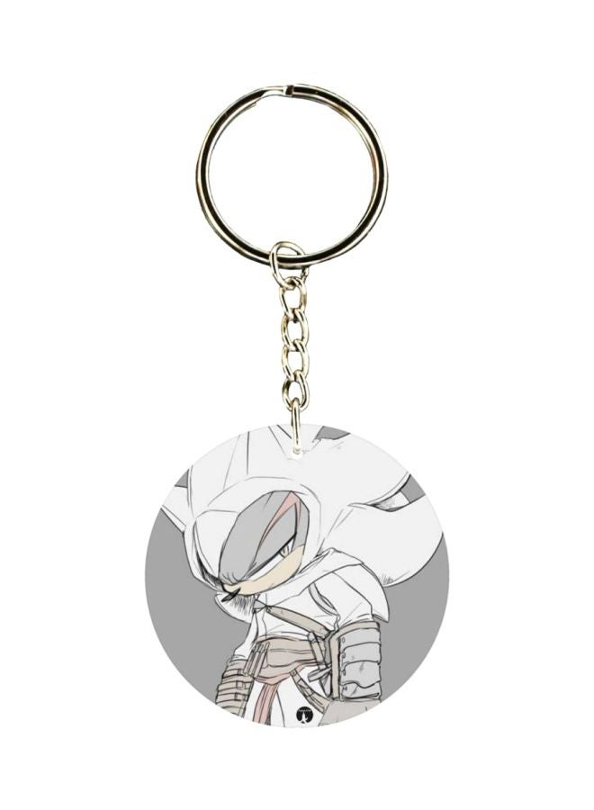 BP Double Sided Sonic Printed Keychain