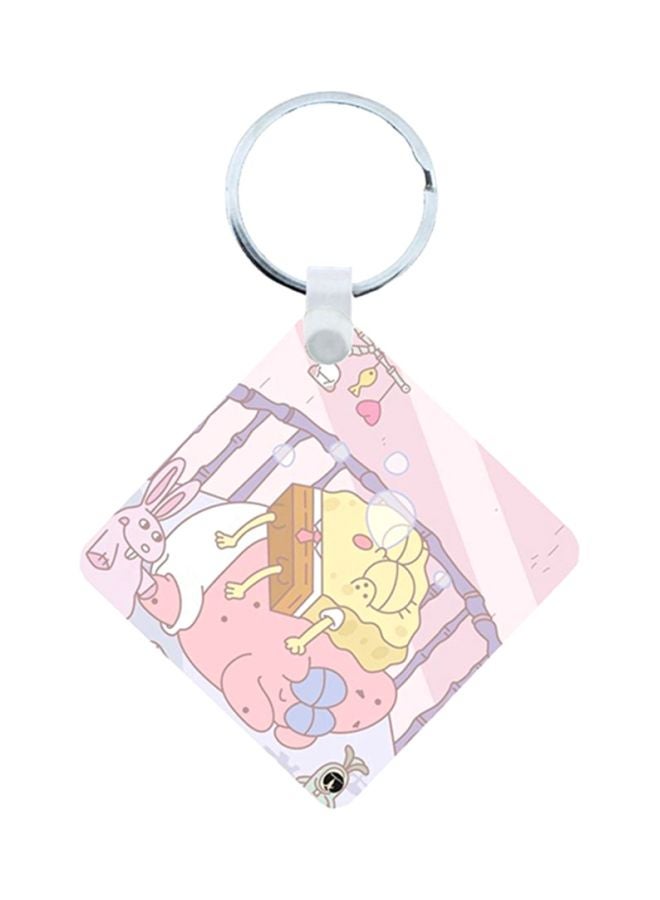 BP Spongebob Wooden Keychain