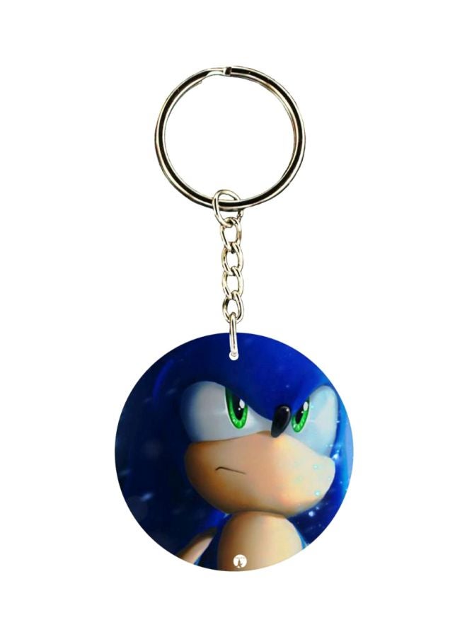 BP Double Sided Sonic Printed Keychain 