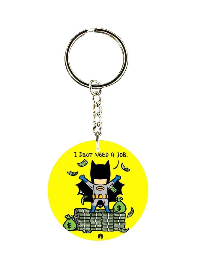 BP Batman Printed Keychain