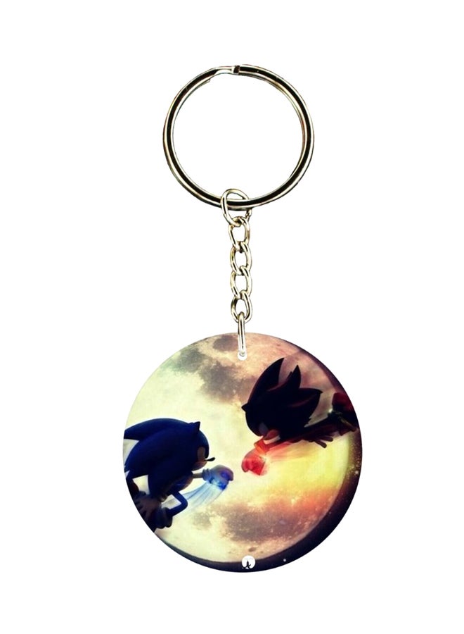 بي بي سلسلة مفاتيح مطبوعة بشخصية سونيك