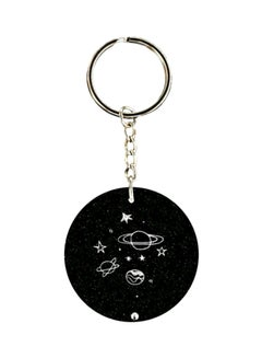 Space Printed Plastic Key Keychain