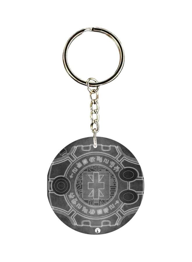 بي بي سلسلة مفاتيح من البلاستيك بطبعة من مسلسل الأنيمي Digimon