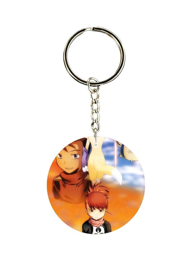 BP Double Sided Anime Digimon Printed Keychain