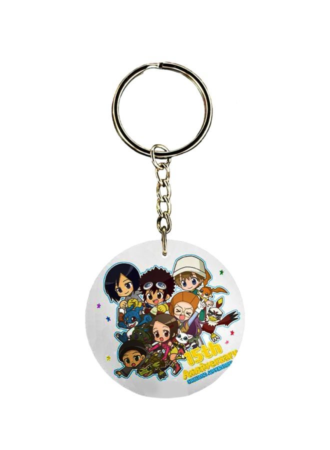 BP Anime Digimon Printed Plastic Keychain
