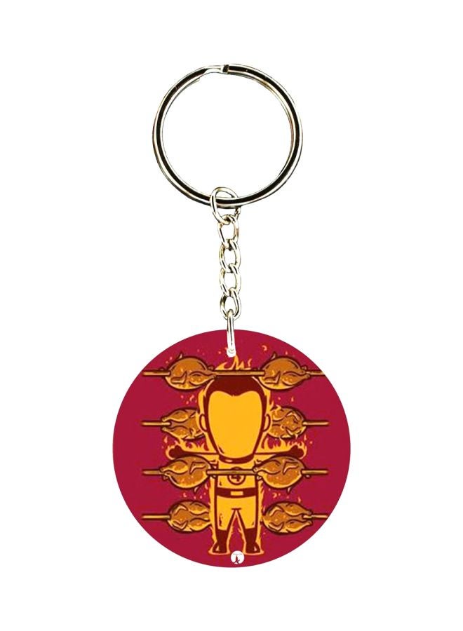 BP Human Torch Printed Plastic Keychain