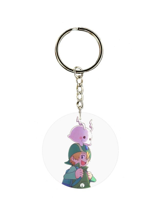 BP Anime Digimon Double Side Printed Plastic Keychain