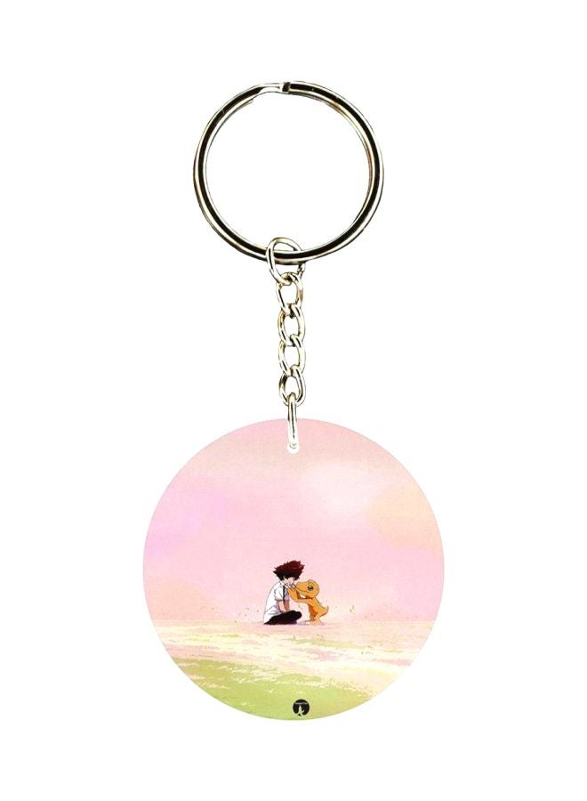 BP Anime Digimon Double Side Printed Keychain