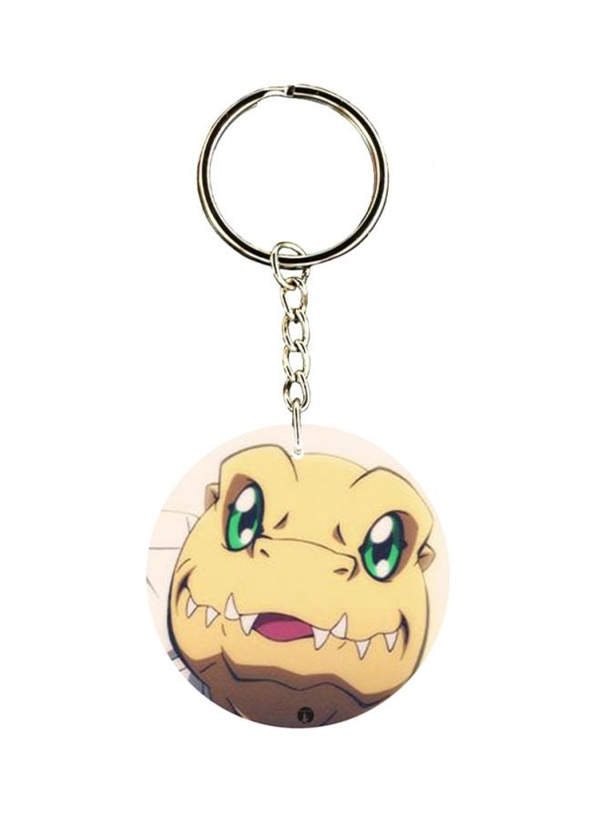 بي بي سلسلة مفاتيح مزينة بطبعة سلسلة الرسوم المتحركة "Digimon"