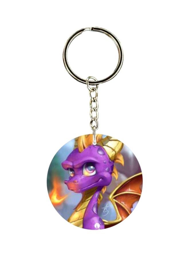 بي بي سلسلة مفاتيح بطبعة شخصية سبايرو على الوجهين