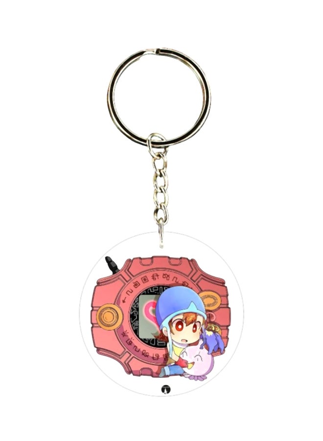 BP Anime Digimon Double Side Printed Keychain