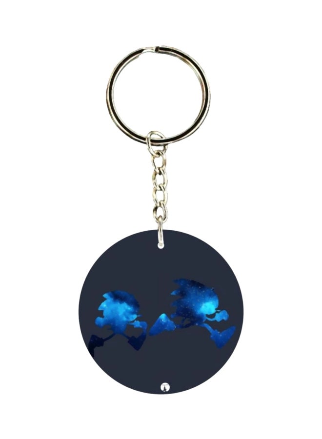 BP Double Sided Sonic Printed Keychain