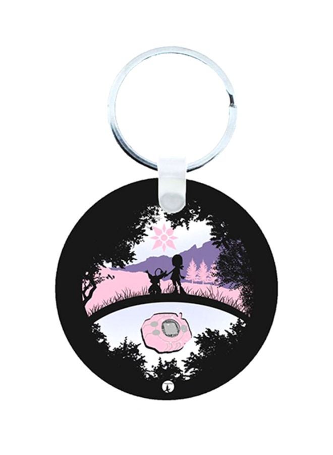 BP Anime Digimon Printed Wooden Keychain