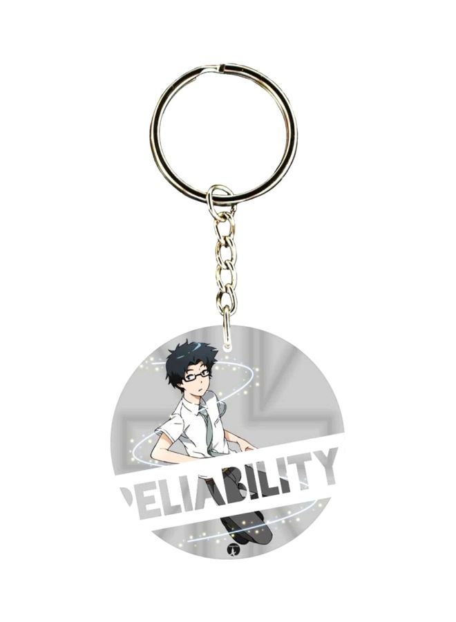 BP Anime Digimon Double Side Printed Keychain