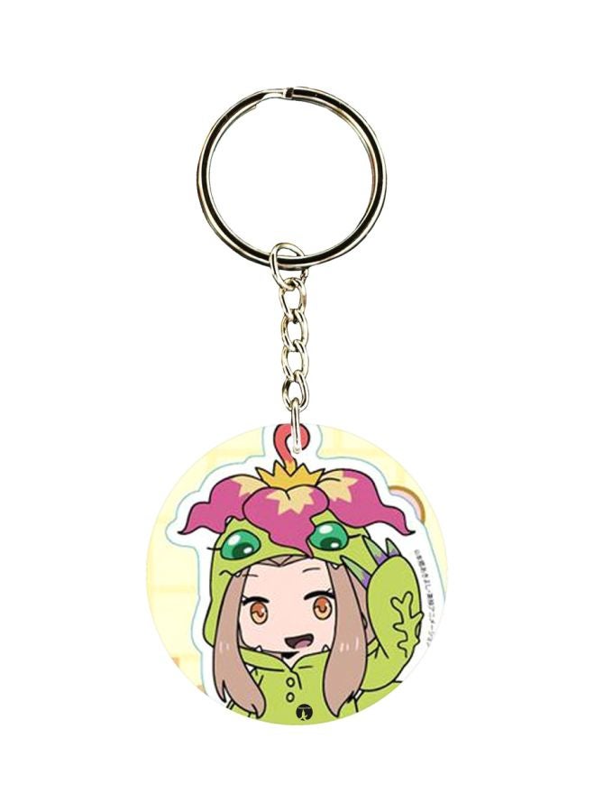BP Anime Digimon Double Side Printed Keychain