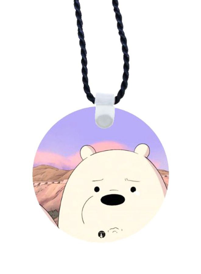 BP We Bare Bear Printed Car Mirror Pendant