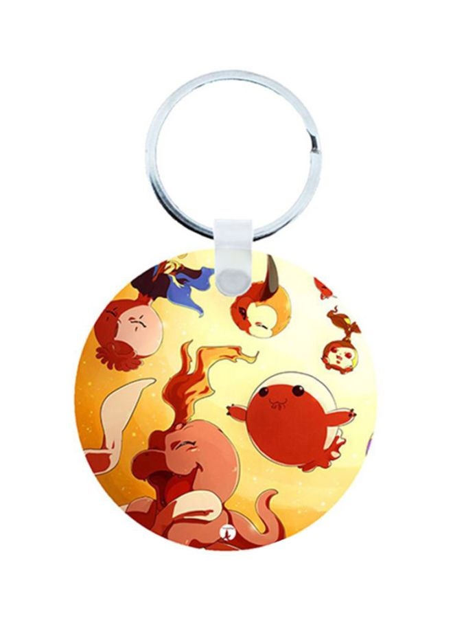 Anime Digimon Printed Keychain