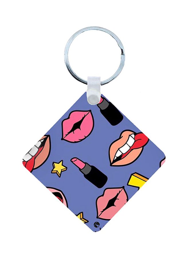 BP Mouths Wooden Keychain