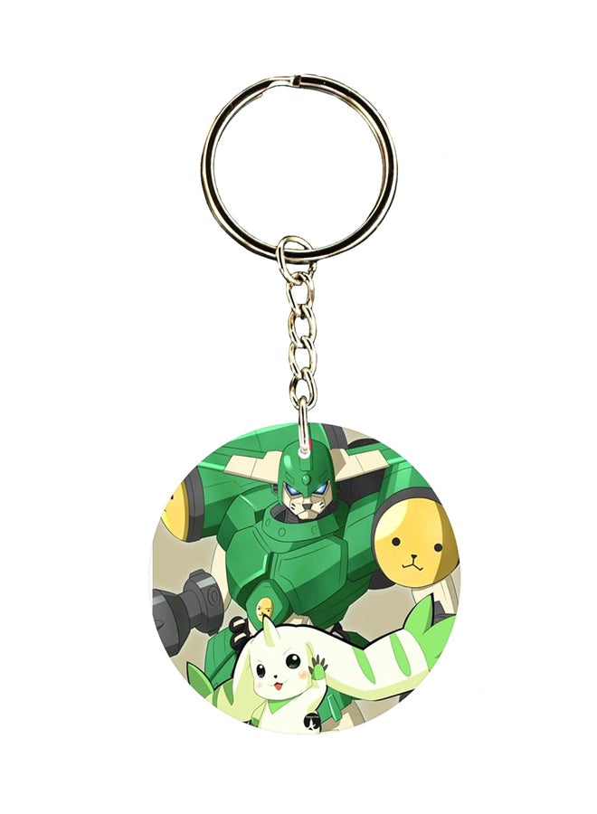 BP Anime Digimon Double Side Printed Keychain