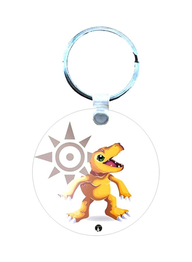 BP Digimon Anime Printed Wooden Keychain