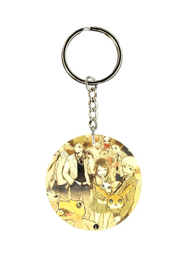 BP Anime Digimon Double Side Printed Keychain