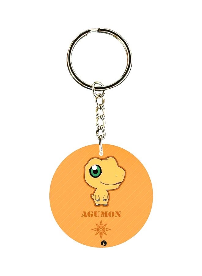 BP Anime Digimon Double Side Printed Keychain