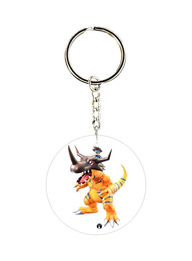 BP Anime Digimon Double Side Printed Keychain