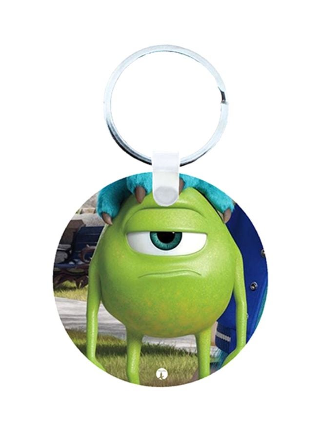 BP Mic Wazowski Printed Wooden Keychain 