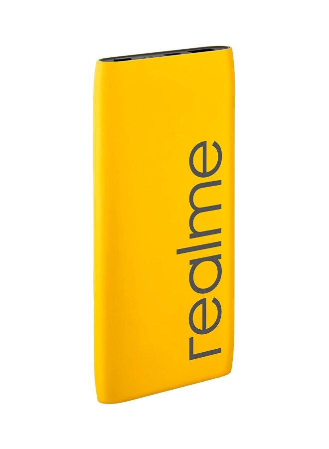 realme - 10000.0 mAh Portable Power Bank Yellow - Image 1
