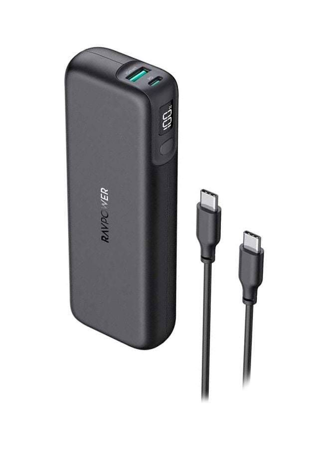RAVPOWER 15000.0 mAh Dual Port Pioneer MFi Power Bank Black - Image 1
