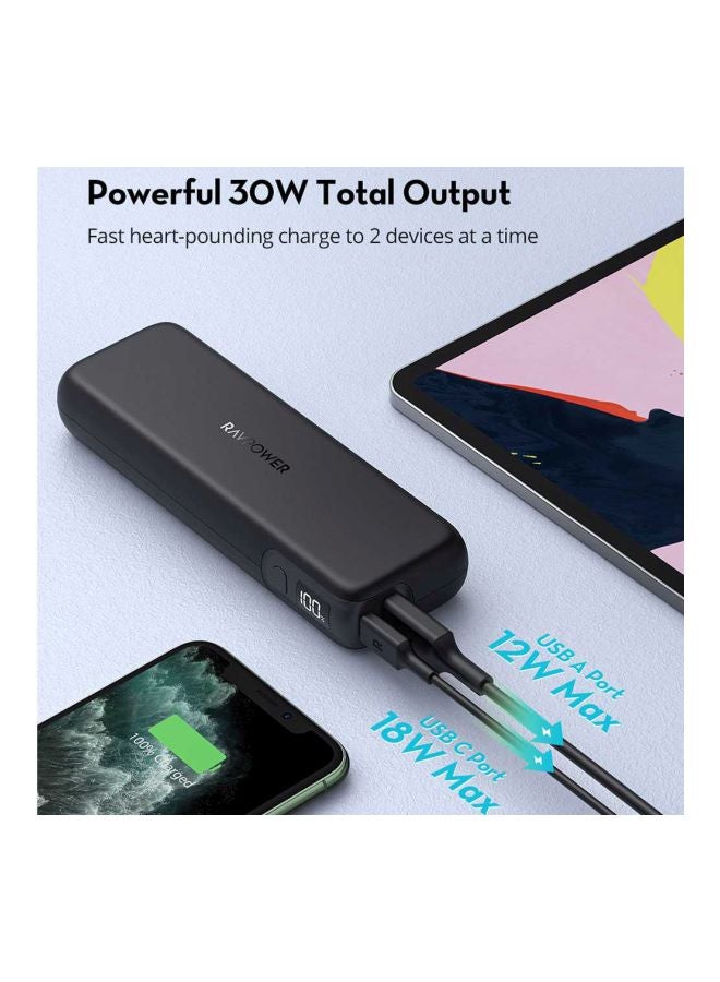 RAVPOWER 15000.0 mAh Dual Port Pioneer MFi Power Bank Black - Image 4
