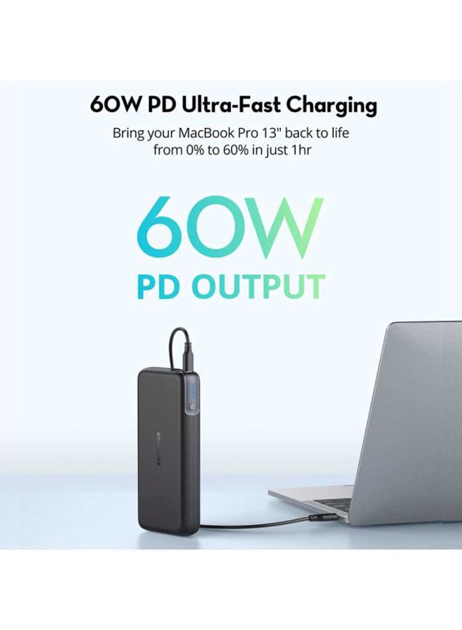 RAVPOWER 20000.0 mAh Dual Port Pioneer MFi Power Bank Black  - Image 4