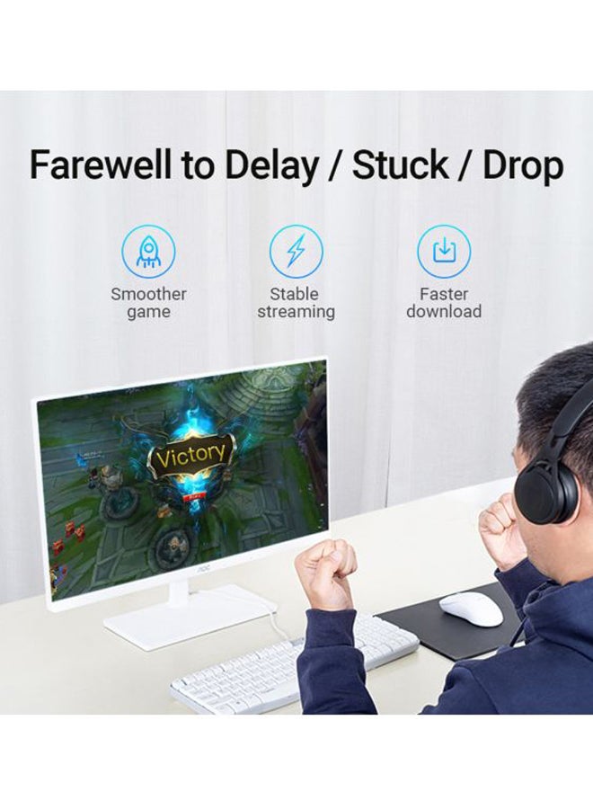 VENTION 100-Piece Cat6 RJ45 UTP Modular Plug Clear/Gold - Image 3