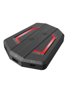 Portable P6 Keyboard And Mouse Adapter With Colour Breathing Light Black/Light/Red/Yellow