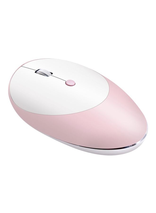 HXSJ T36 Wireless Mouse Pink/White  - Image 1