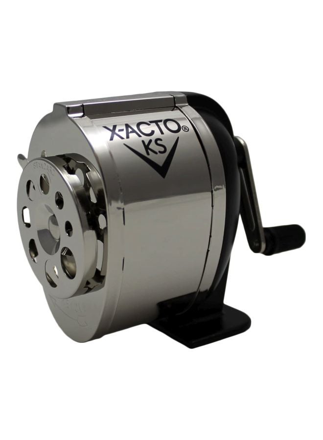 X-Acto Ranger Wall Mount Manual Pencil Sharpener Silver/Black - Image 1