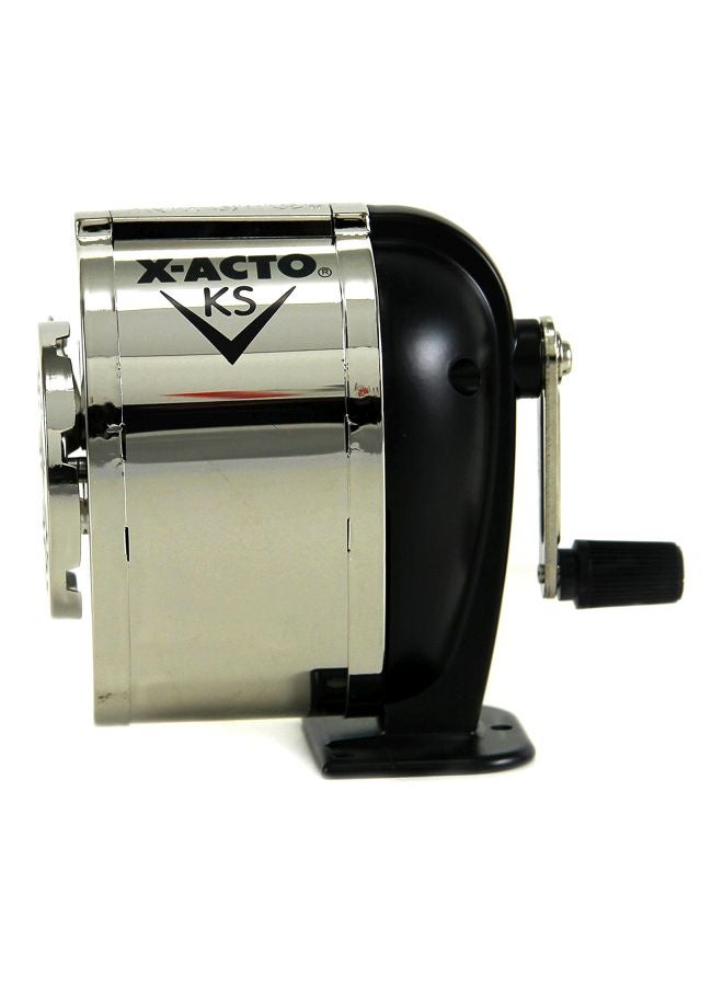 X-Acto Ranger Wall Mount Manual Pencil Sharpener Silver/Black - Image 2