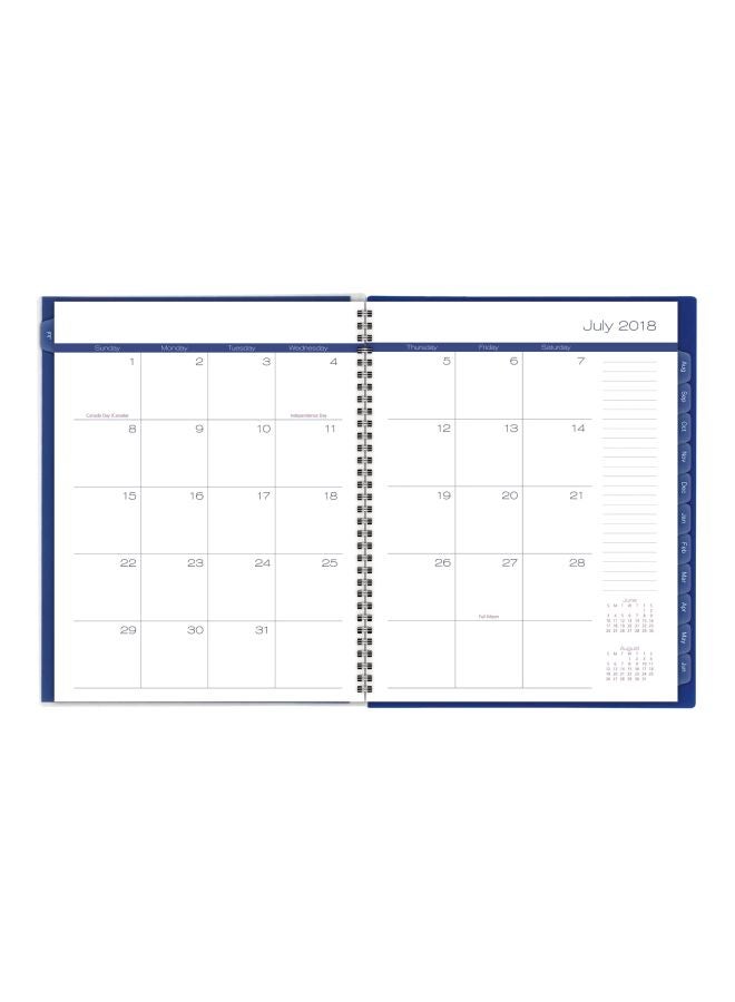 Mead - Academic Year Weekly And Monthly Planner (2018-2019) Blue/Red/White - Image 1