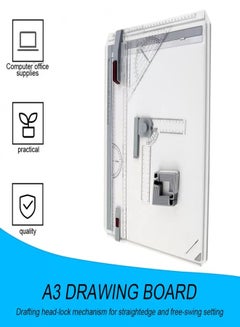 Aristo A3 Artboard With Ruler And 2 Side Holders white  - Image 4